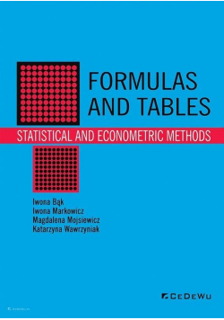 Formulas and tables