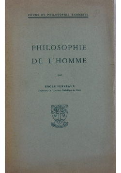 Philosophie de lhomme
