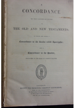 Concordance ,The old and new testaments