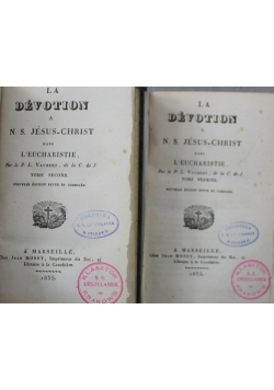 La Devotion Tome I i II 1835 r.