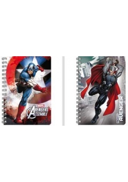 Notes spiralny A6 Avengers (10szt) DERFORM