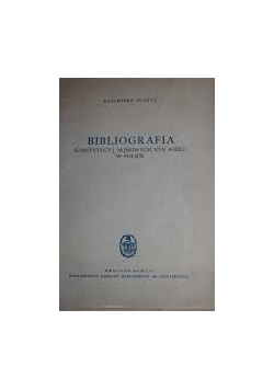 Bibliografia konstytucyj sejmowych XVII  wieku w Polsce