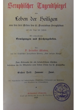 Seraphischer Eugendspiegel, 1889 r.
