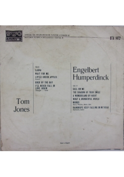 Engelbert Humperdinck, płyta winylowa