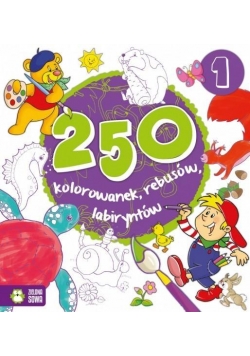 250 kolorowanek, łamigłówek, rebusów cz. 1