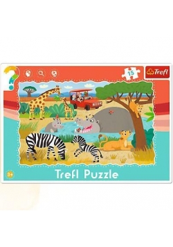 Puzzle ramkowe 15 Safari TREFL