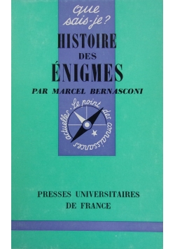 Histoire des enigmes