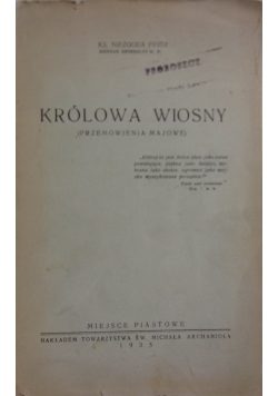 Królowa wiosny, 1935 r.