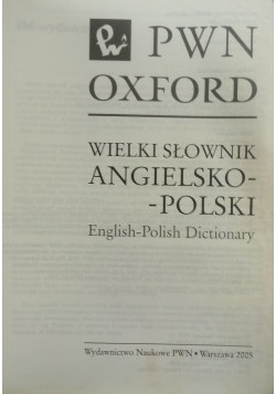 Wielki słownik Angielsko-Polski