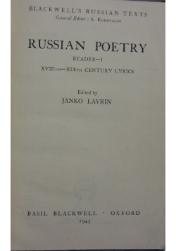 Russian Poetry