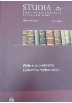 Wybrane problemy systemów wyborczych
