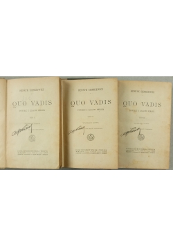 Quo Vadis tom 1 do 3 1900 r.