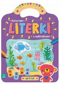Kolorowe literki z naklejkami od 5 lat
