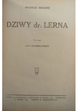 Dziwny dr.Lerna, 1920 r.
