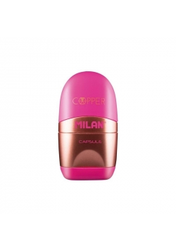 Temperówko-gumka róż Capsule Cooper blister MILAN