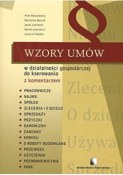 Wzory umów w działalności gospodarczej