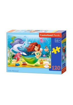 Puzzle 120 Mała Syrenka CASTOR