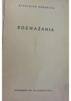 Rozważania,1935r