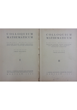 Colloquium Mathematicum, t. I / II, ok. 1948 r.