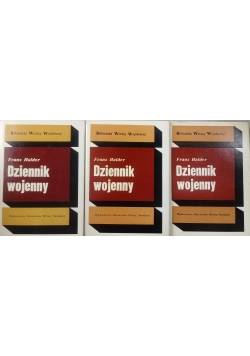Dziennik wojenny, Zestaw 3 książek