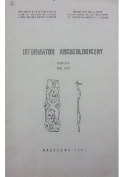 Informator archeologiczny,badania rok 1987