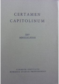 Certamen Capitolinum XXV MDCCCCLXXIIII