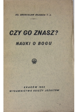 Czy Go znasz?, 1933 r.
