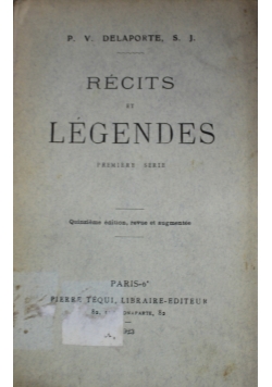 Recits et Legendes 1923 r.