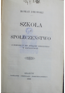 Szkoła i społeczeństwo 1905 r.