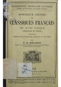 Classiques Francais du XVII siecle 1891 r.