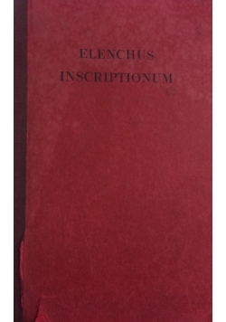 Elenchus Inscriptionum