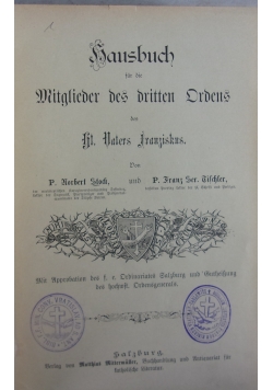 Hausbuch fur die Mitglieder des dritten Drdens