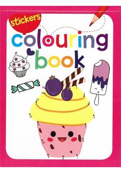 Colouring book z naklejkami. Lody