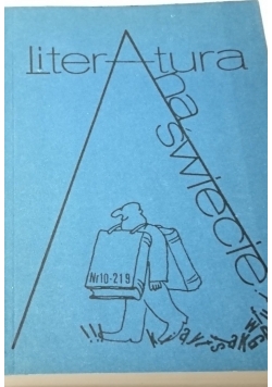 Literatura na  świecie NR 10 (219) październik 1989