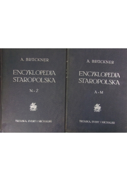 Encyklopedia staropolska, zestaw 2 książek, 1939 r.