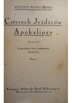 Czterech Jeźdźców Apokalipsy tom I  1930 r