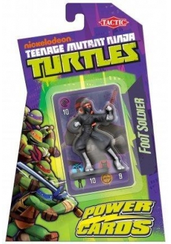 Turtles Power Cards gra z figurką. Foot Soldier