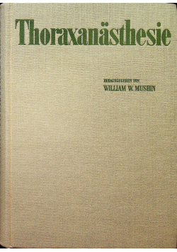 Thoraxanasthesie
