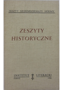 Zeszyty historyczne , zeszyt 77