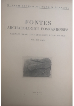 Fontes archaeologici posnaniunses vol.XIV