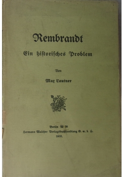 Ein biftoricges problem, 1910 r.
