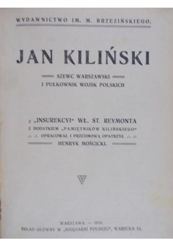 Jan Kiliński, 1919 r.