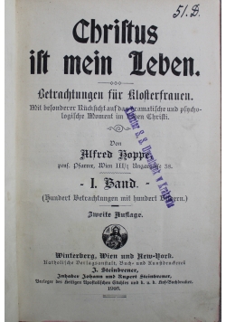 Christus ist mein Leben Vol 1 1916 r.