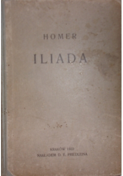 Homer. Iliada, 1922 r.