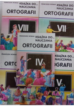 Książka do nauczania ortografii, zestaw 5 książek
