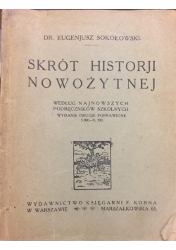 Skrót historji nowożytnej. 1924 r.