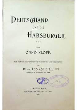 Deutschland und die Habsburger 1908r