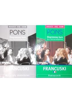 Pons, ekspresowy kurs dla początkujących francuski, podręcznik, materiały dodatkowe