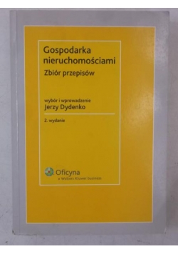 Dydenko Jerzy- Gospodarka nieruchomościami