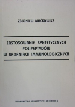Zastosowanie syntetycznych polipeptydów w badaniach  immunologicznych
